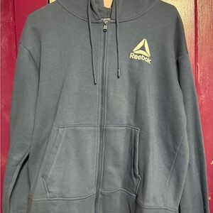 Reebok Dark Blue Zip-Up Hoodie